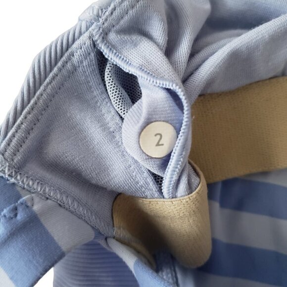 Lululemon Core Kicker Tank wide back straps blue stripe print - Picture 7 of 9